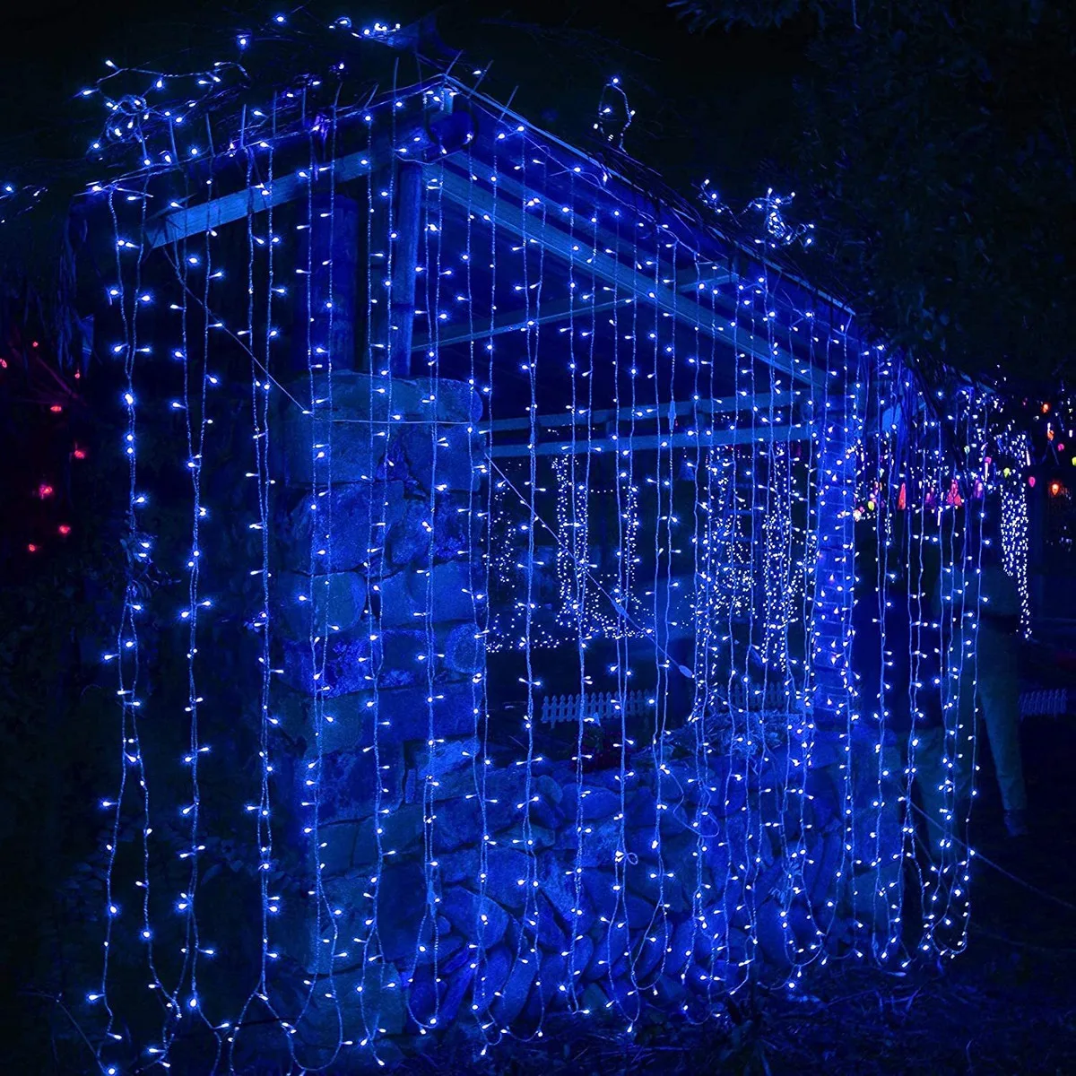 TurboTraders 36 LEDs 10 m Blue Steady String Rice Lights