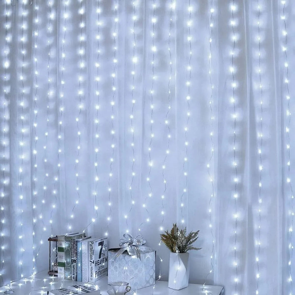 TurboTraders 36 LEDs 10 m White Steady String Rice Lights
