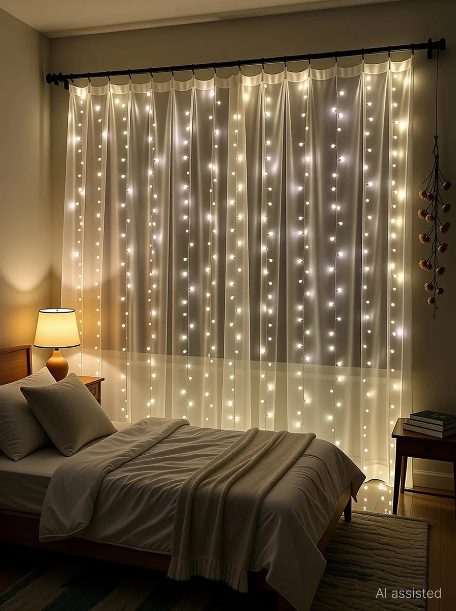 TurboTraders 36 LEDs 12 m White Steady String Rice Lights