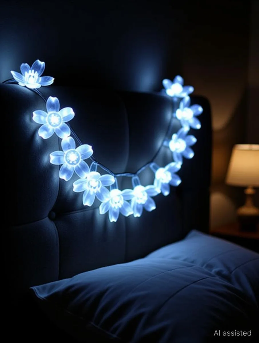 TurboTraders 42 LEDs 12 m White Steady Flower Rice Lights