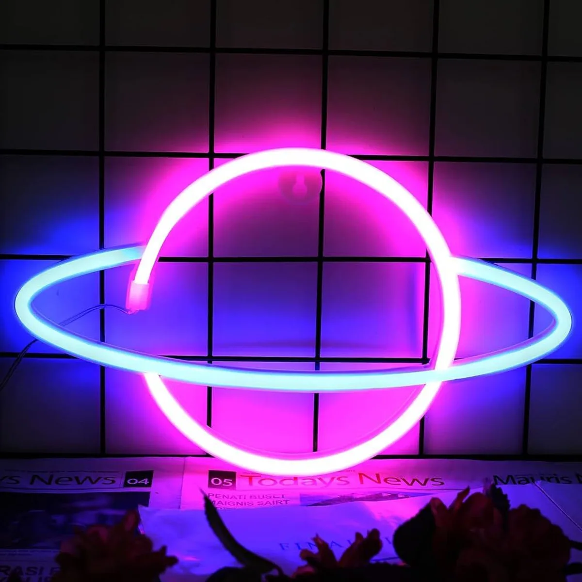 TurboTraders Planet Neon Light Night Lamp