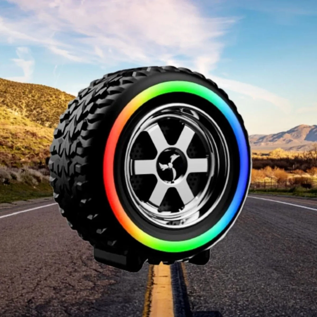 TurboTraders RGB tyre Design Wireless Bluetooth Speaker with Big bass 10 W Bluetooth Party Speaker