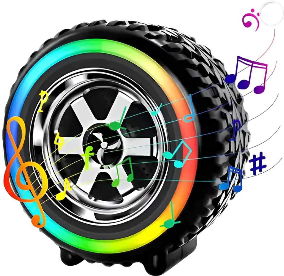 TurboTraders Tyre Speaker Portable Bluetooth Speaker Powerful Sound,Indoor & Outdoor Use 10 W Bluetooth Party Speaker