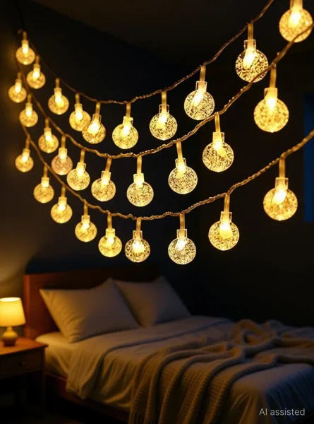 TurboTraders 14 LEDs 3 m Yellow Steady Bulb Rice Lights