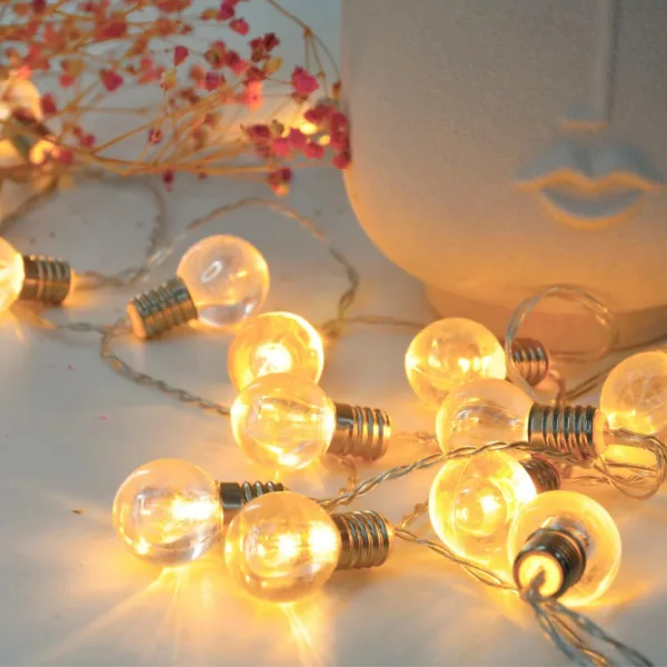 TurboTraders 16 LEDs 12 m Yellow Steady Bulb Rice Lights
