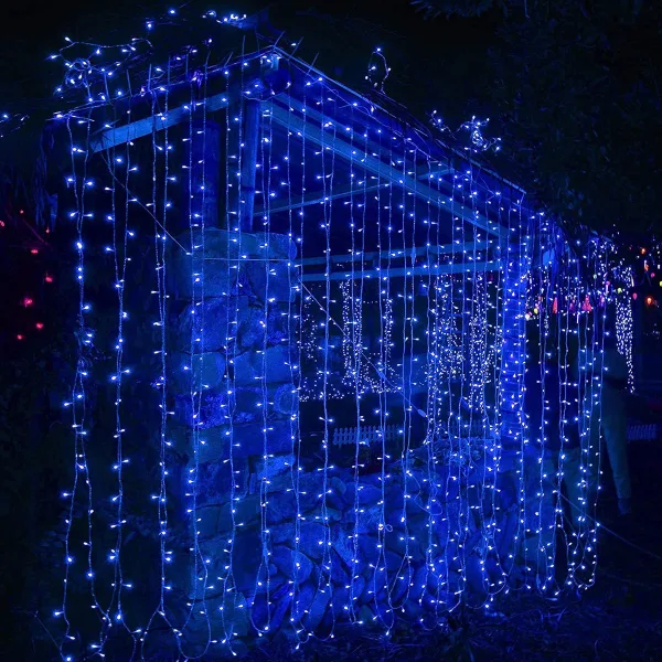 TurboTraders 36 LEDs 10 m Blue Steady String Rice Lights
