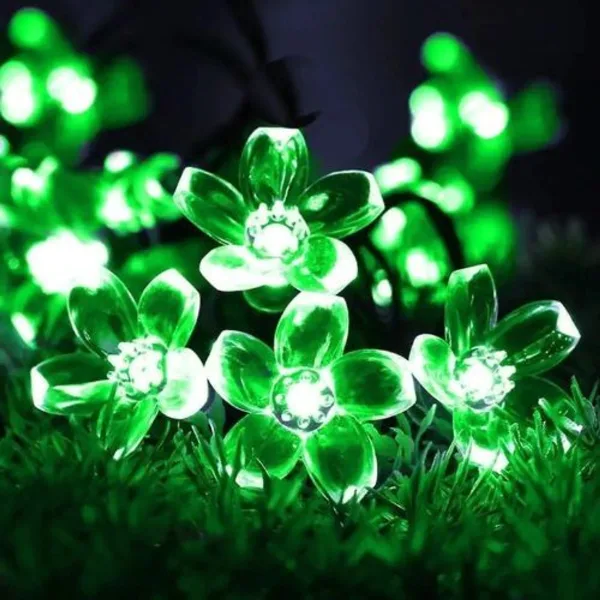 TurboTraders 36 LEDs 12 m Green Steady Flower Rice Lights