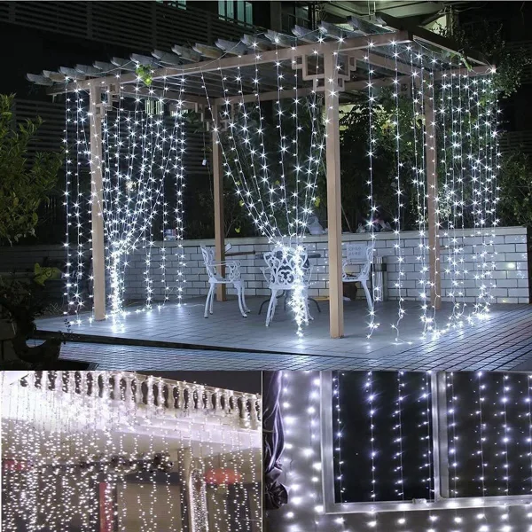 TurboTraders 38 LEDs 12 m White Steady String Rice Lights