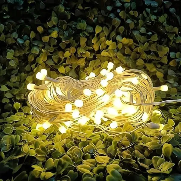TurboTraders 38 LEDs 12 m Yellow Steady String Rice Lights