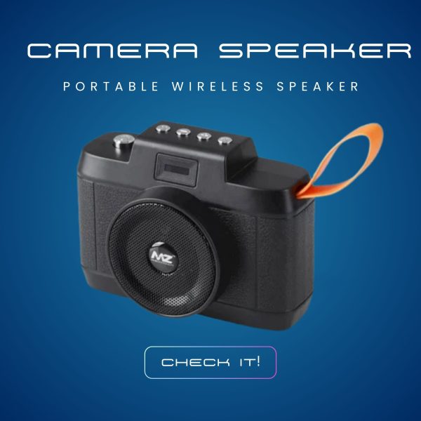 Camera-Shape Bluetooth Speaker.