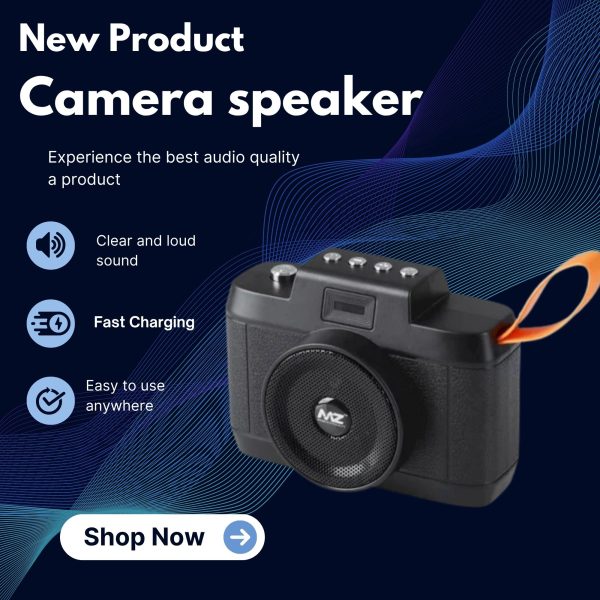 Camera-Shape Bluetooth Speaker. - Image 5