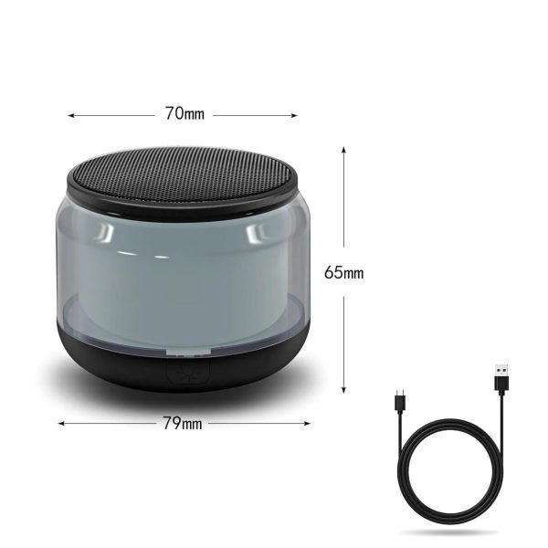 S100 Mini Rechargeable Wireless Bluetooth Speaker with RGB Light and Stereo Sound - Image 2