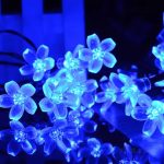 36 Led Blue Silicone Flower String Lights