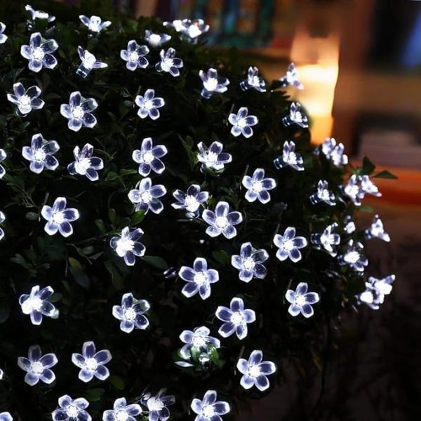 Silicon Flower White 36LED String Lights for Home Decoration - Image 4