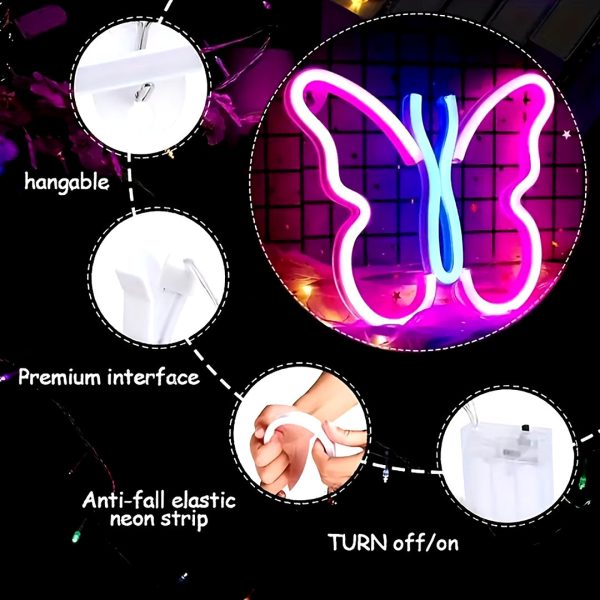 Butterfly Neon for Room Decoration light. - Image 3