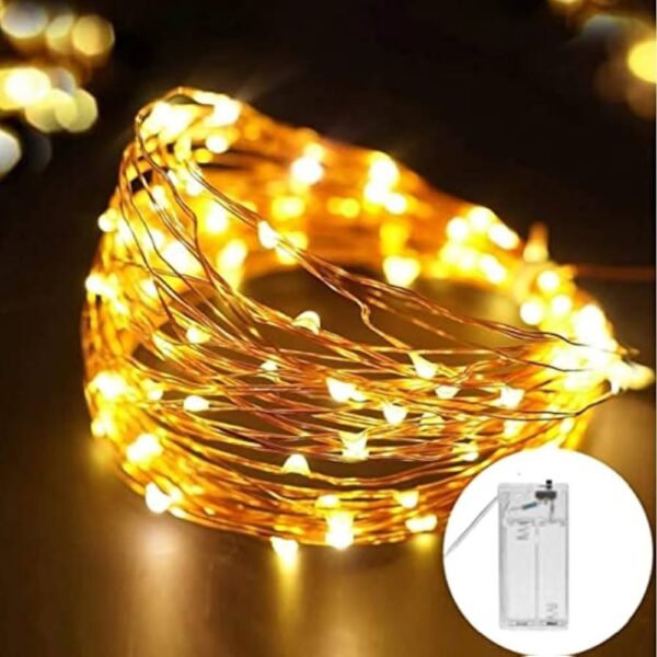 2AA Battery Powered Copper String Decorative LED Fairy Lights Warm White, 3 Meters, 30 LED's