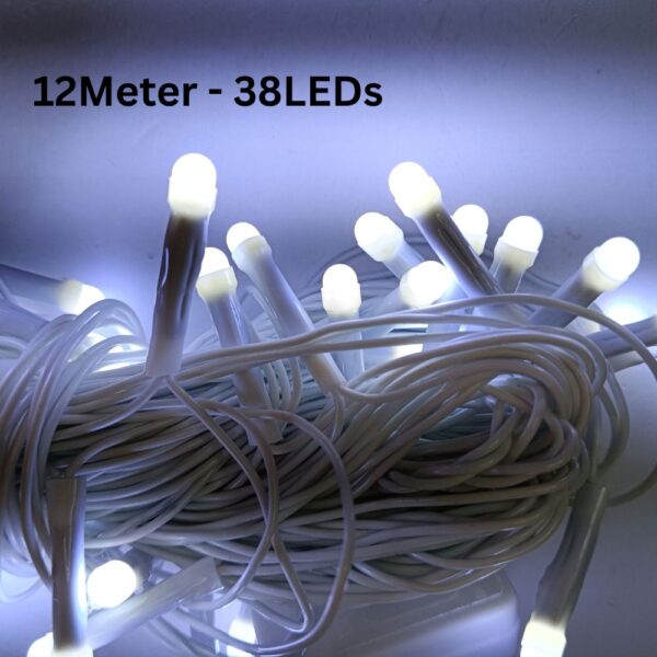 12 Meter 38 LEDs Dhoom White String Light - Image 2