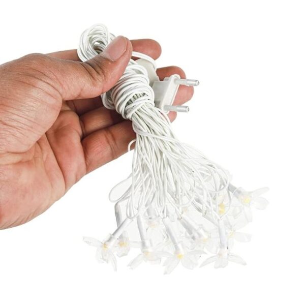 38 LED, 10 Meter Silicone Yellow Flower String Lights – Warm White - Image 5