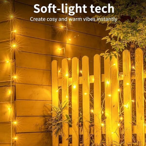12 Meter 38 Led Copper Wire LED Decorative Dhoom Warm White String Rice Lights - Image 2