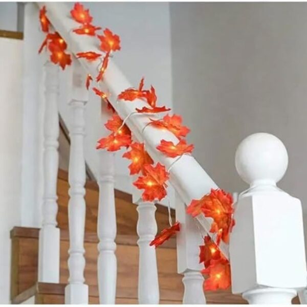 14 LEDs, 3 Meter Artificial Maple Leaf LED String Light - Image 5