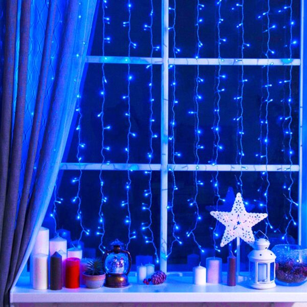 12 Meter 42 Led Copper Wire LED Decorative Dhoom Blue String Rice Lights - Image 4