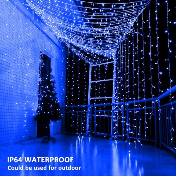 12 Meter 42 Led Copper Wire LED Decorative Dhoom Blue String Rice Lights - Image 3